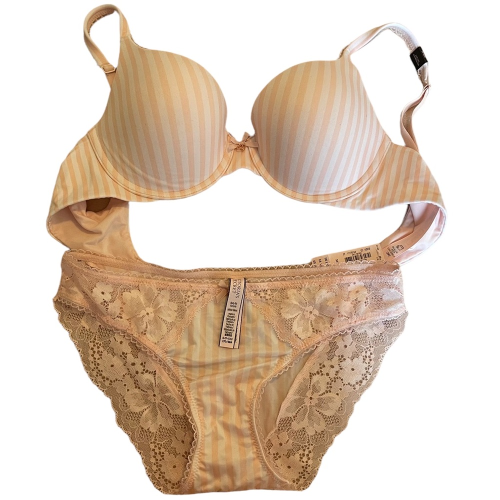 Victoria Secret Set, NWT, Bra- Size 34C, Panty- SizeM